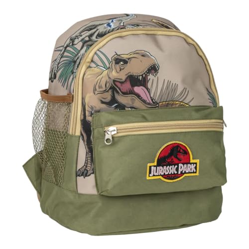 Jurassic Park Trekking Style Rucksack - Grün - 23x27x15cm - Hergestellt aus Polyester - Kinderrucksack mit mehreren Taschen - Verstellbarer Gurt und Griffe - Original Produkt entwickelt in Spanien Jurassic Park Trekking Style Rucksack - Grün - 23x27x15cm - Hergestellt aus Polyester - Kinderrucksack mit mehreren Taschen - Verstellbarer Gurt und Griffe - Original Produkt entwickelt in Spanien von CERDÁ LIFE'S LITTLE MOMENTS