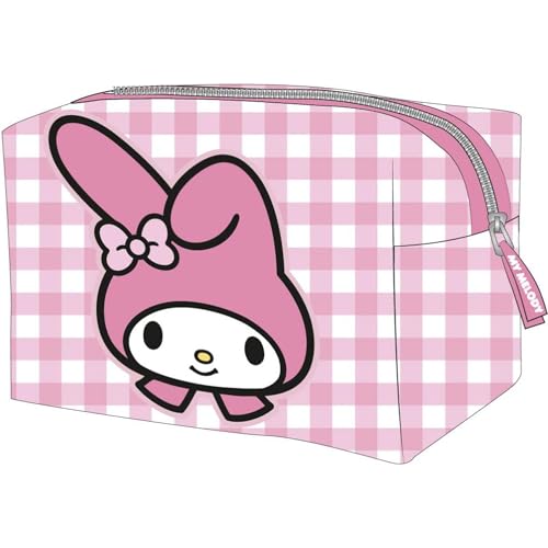 Hello Kitty und My Melody Kulturbeutel für Reisen, tragbar, Kawaii-Design, für Mädchen und Frauen von CERDÁ LIFE'S LITTLE MOMENTS