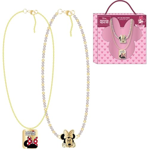 Minnie Mouse 2-teiliges Halsketten-Set für Mädchen | Kinderschmuck mit Disney-Anhängern und glitzernden Perlen in dekorativer Box Minnie Mouse 2-teiliges Halsketten-Set für Mädchen | Kinderschmuck mit Disney-Anhängern und glitzernden Perlen in dekorativer Box von CERDÁ LIFE'S LITTLE MOMENTS