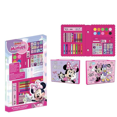 Minnie Mouse Malkoffer - Enthält Filzstifte und Buntstifte, Wasserfarben, Sticker und Lineal - Schulsachen Set - Original Produkt in Spanien Designed Minnie Mouse Malkoffer - Enthält Filzstifte und Buntstifte, Wasserfarben, Sticker und Lineal - Schulsachen Set - Original Produkt in Spanien Designed von CERDÁ LIFE'S LITTLE MOMENTS
