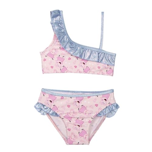 Peppa Pig Kinderbikini - Rosa - Größe 5 Jahre - Badeanzug für Mädchen - 85% Polyester und 15% Elasthan - 210 g/m² - Schnell trocknend - Original Produkt entworfen in Spanien von CERDÁ LIFE'S LITTLE MOMENTS