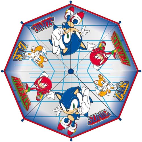 Sonic Bubble-Regenschirm - Manuell zu öffnen - Farbe Blau - Bedruckt mit Sonic und seinen Freunden - Hergestellt aus 100% POE mit Fiberglasrahmen - Original Produkt entwickelt in Spanien Sonic Bubble-Regenschirm - Manuell zu öffnen - Farbe Blau - Bedruckt mit Sonic und seinen Freunden - Hergestellt aus 100% POE mit Fiberglasrahmen - Original Produkt entwickelt in Spanien von CERDÁ LIFE'S LITTLE MOMENTS