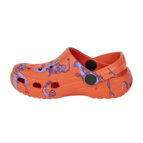 Spiderman-Clogs für Kinder, Rot, Größe 24/25, hergestellt aus 100% Eva – Kinderclogs – Spiderman-Print – Originalprodukt, entworfen in Spanien, rot, 24/25 EU von CERDÁ LIFE'S LITTLE MOMENTS