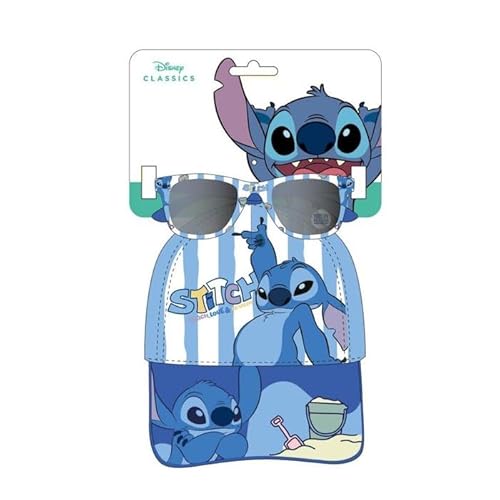 Stitch Mütze mit Sonnenbrille Set - Disney Kinder Kappe und Brille im Stitch Design von CERDÁ LIFE'S LITTLE MOMENTS