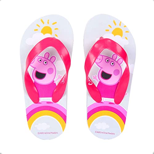 Strand-Hausschuhe für Mädchen mit Figuren von Peppa Wutz | Hergestellt aus EVA-Gummi, offizielles Lizenzprodukt von Hasbro, Sandalen, Rosa, Rosa, 26/27 EU von CERDÁ LIFE'S LITTLE MOMENTS