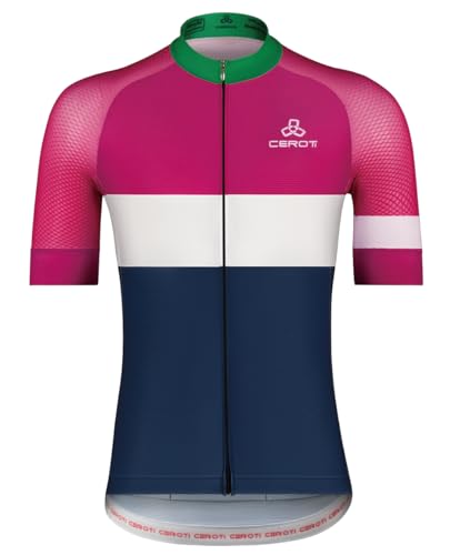 CEROTIPOLAR Eng anliegendes AirCool Radtrikot für Herren, Bike Shirts UPF50+, PRO Dry Fit Leichtgewicht-Stoff von CEROTIPOLAR