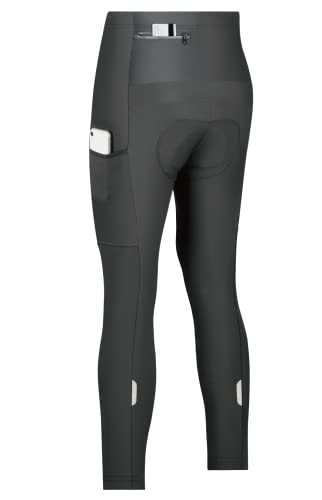 CEROTIPOLAR Thermo-Fleece-Fahrrad-Strumpfhose, Lätzchen, Fahrrad-Lätzchen, Hose für Herbst und kalten Winter, Latzhose ohne Lätzchen, Schwarz, Groß von CEROTIPOLAR