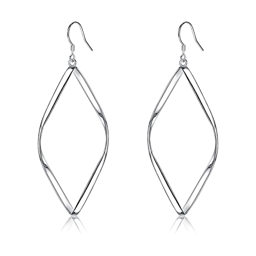 CERSLIMO Ohrringe Silber 925 Hängend Lang Hängeohrringe Diamant Silberohrringe Damen Frauen Schmuck Geschenke von CERSLIMO