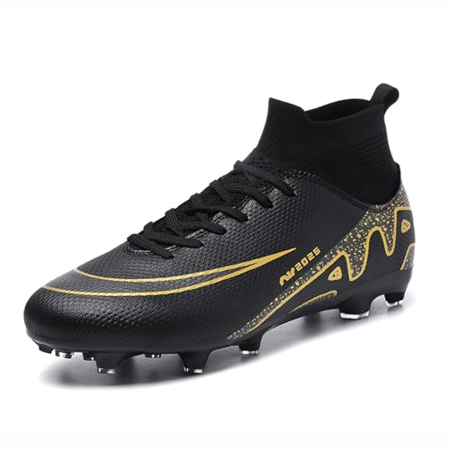 CERYTHRINA Fußballschuhe Herren AG High Top Microfaser Jugendliche Cleats Professionelle Fussballschuhe Athletik Trainingsschuhe von CERYTHRINA
