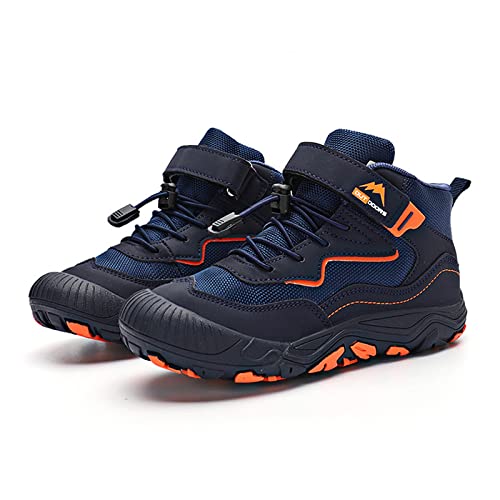 CERYTHRINA Kinder Wanderschuhe Jungen Mädchen rutschfest Leicht Trekkingschuhe Atmungsaktiv Sportschuhe Trekking Wanderstiefel Navy 28 von CERYTHRINA