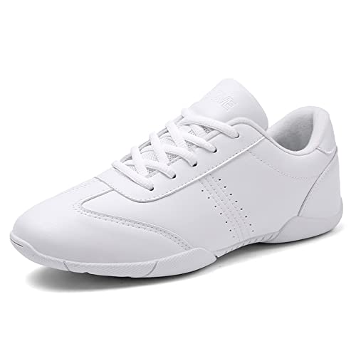 Damen Cheerleading Schuhe Mädchen Atmungsaktiv Tanzschuhe Leichtgewicht Cheer Schuhe Weiß Training Schuhe Fitness Gymnastik Yoga Weiß 29 von CERYTHRINA