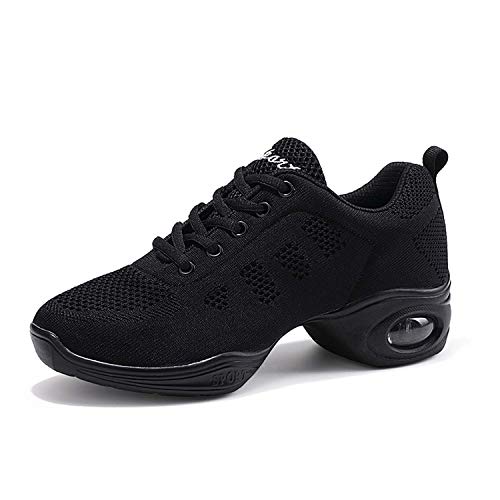 Split Sole Athletic Schuhe Trainer leichte Jazz Fersenschuhe Training Tanzsneaker Laufschuhe Leichte Schuhe Luftkissen Black 35 von CERYTHRINA