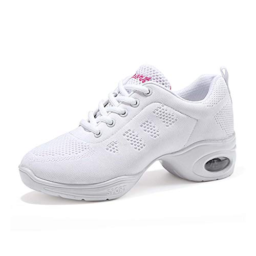 Split Sole Athletic Schuhe Trainer leichte Jazz Fersenschuhe Training Tanzsneaker Laufschuhe Leichte Schuhe Luftkissen White 38 von CERYTHRINA