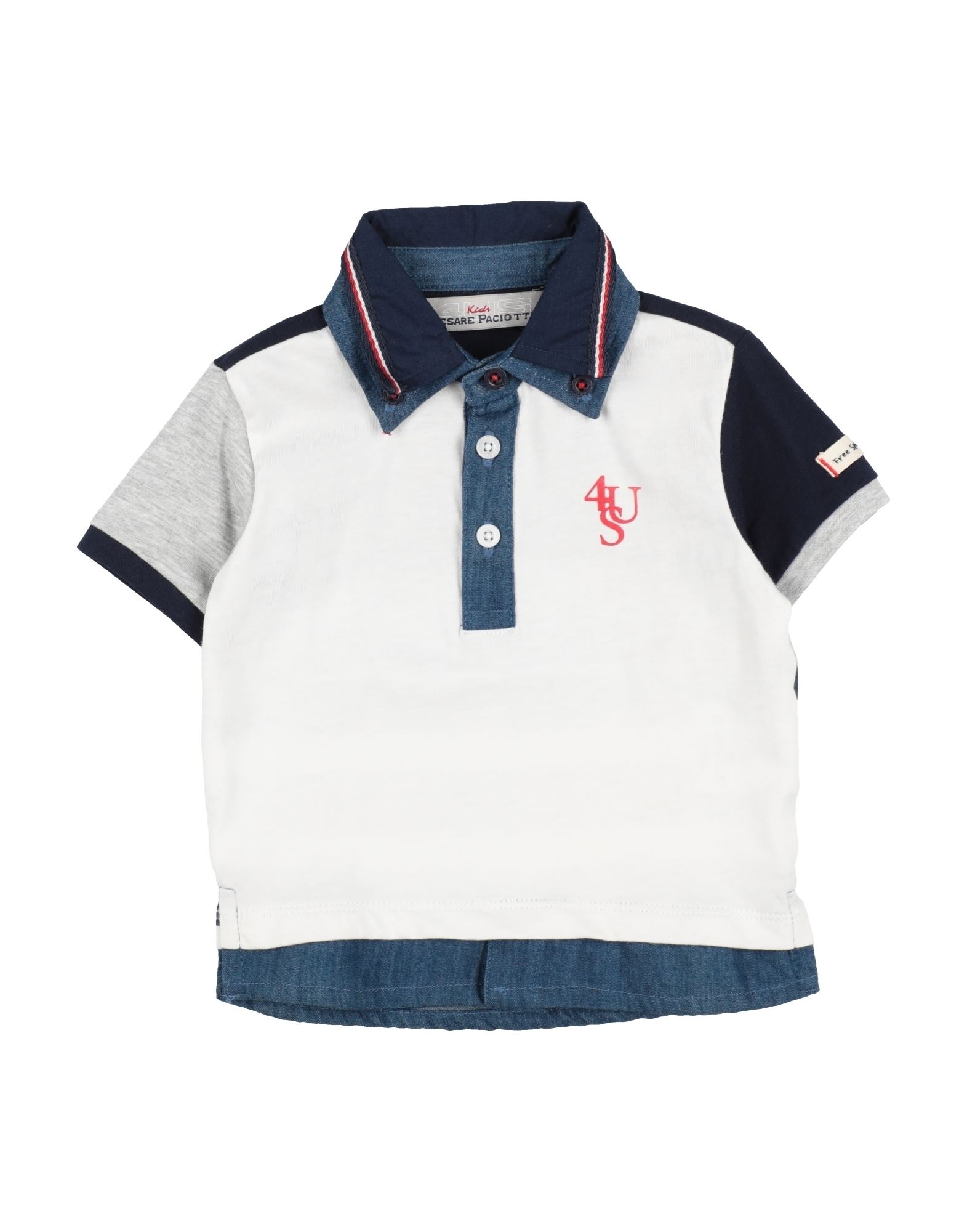 CESARE PACIOTTI 4US Poloshirt Kinder Weiß von CESARE PACIOTTI 4US