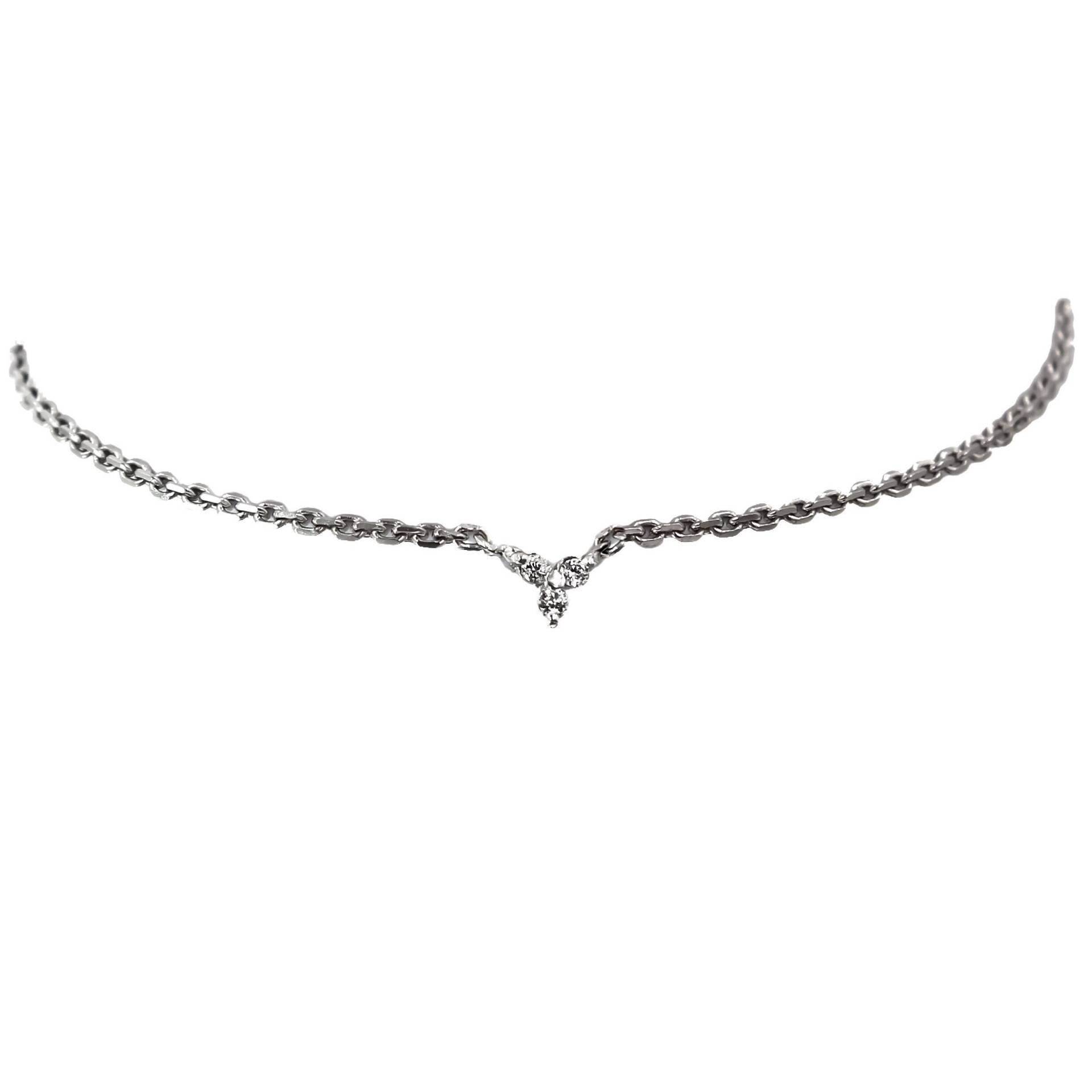 Drei Diamant-Cluster-Armband - Sterling Silber von CESTSLA