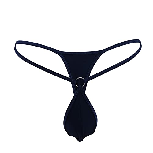 CEWIFO Badestring Herren Sexy Herren Einfache Persönlichkeit Mode Lässig Sexy Mini Tanga Unterwäsche T Hosen Badeanzug Herren String Mini von CEWIFO