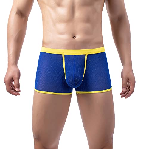 CEWIFO Herren-Boxershorts Baumwolle Mini Slim Unterhosen t-Back Herren-Slips Low Rise Sissy Lingerie Set for Men Briefs Slips männer Baumwolle Tanga Thermounterwäsche für Herren Einfarbig von CEWIFO