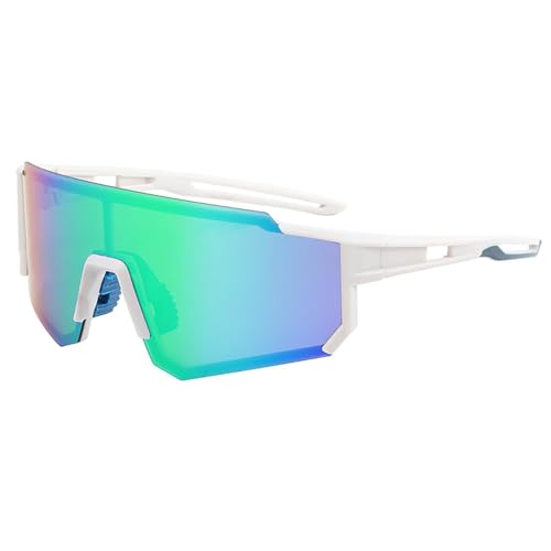 CEWIFO Schnelle Sportbrille – UV400 Fahrradsonnenbrille für Herren & Damen, winddicht für Rennrad & Outdoor (Green) von CEWIFO