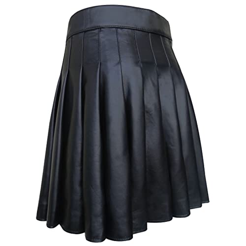 CEWIFO Scottish Skirt Man Faltenrock lang weiß Faltenrock Damen Knielang blau Faltenrock Damen lang Sommer einfach und stilvoll Faltenrock lang Damen Faltenrock weiß mit Hose von CEWIFO