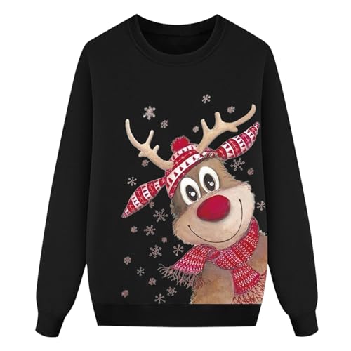 CEWIFO Weihnachtspulli Weihnachten Pullover Set Partnerlook Pärchen Weihnachtspullover Familie Set Pullover Winterpullover Weihnachtspulli Kinder 140 CEWIFO Weihnachtspulli Weihnachten Pullover Set Partnerlook Pärchen Weihnachtspullover Familie Set Pullover Winterpullover Weihnachtspulli Kinder 140 von CEWIFO