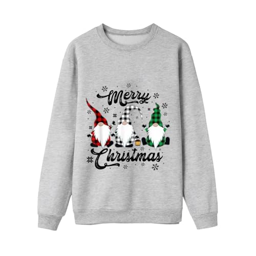 CEWIFO Weihnachtspulli Weihnachtspullover Familie Set Damen Herren Kinder Lustig Weihnachtspulli Ugly Christmas Sweater Rundhals Weihnachtspullover Familie Set Glitzer von CEWIFO