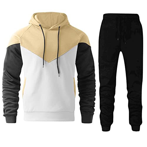 CEWIFO Sweatshirts für Herren Herren Kapuzenjacke Jogginganzug Herren grau XXL Oversized Hoodie Pullover Herren v Ausschnitt 3XL Herren Sweatshirt Sport Sportbekleidung Oversized Hoodie #01 von CEWIFO