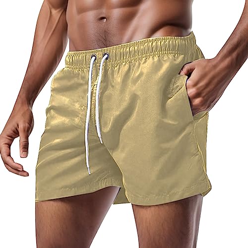 CEWIFO unterwäsche Herren Baumwolle weiß String Herren Badehose Herrenmode Freizeit und Fitness Sport Plus Size Five Surf Schnelltrocknende Strandhose Shorts Neoprenanzug Schwimmen von CEWIFO