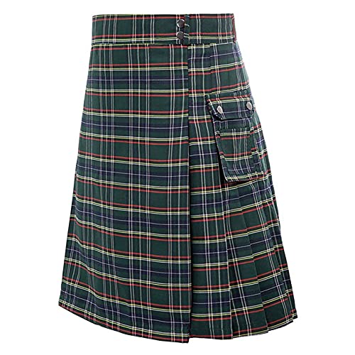 Faltenrock kurz schwarz Klassische Retro Rock braun Fit Faltenrock kurz weiß schottischer Kilt Scottish Skirt Schuhe schottischer Kilt rot schottischer Kilt Herren blau kariert von CEWIFO