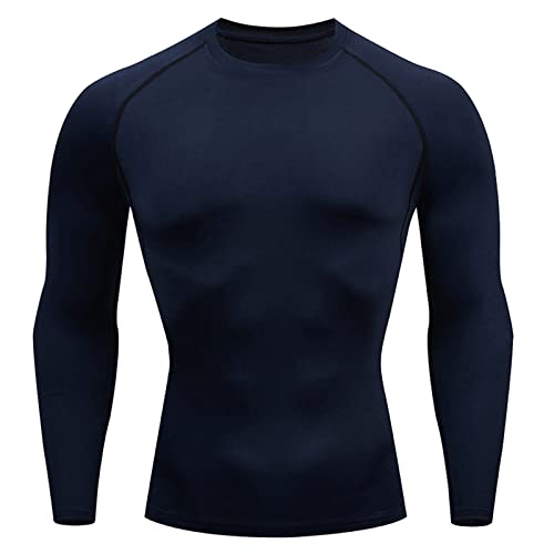 Frosch Mens Fitness Langarm Laufsport T-Shirt Männer Thermal Muscle Athletic Gym Compression Kleidung Tops Tanks Herren5642 von CEWIFO