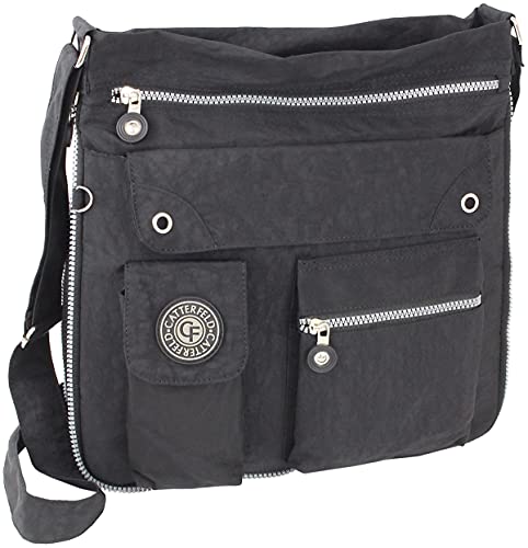 CF CATTERFELD Sportliche & leichte Damen Umhängetasche Schultertasche Rucksacktasche - wasserabweisendes Nylon von CF CATTERFELD