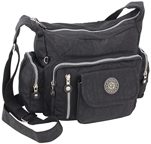CF CATTERFELD Sportliche & leichte Damen Umhängetasche Schultertasche - wasserabweisendes Nylon von CF CATTERFELD
