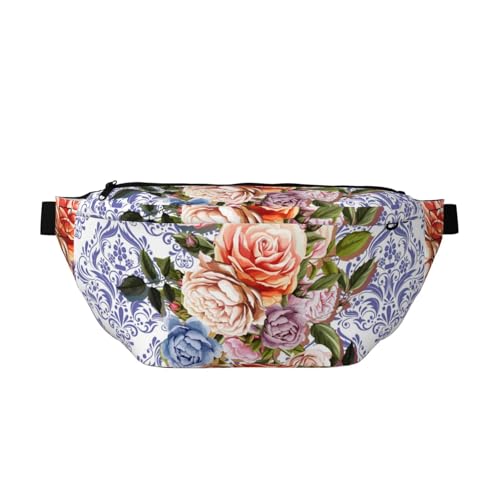 Brusttaschen im europäischen Stil mit Rose und Kolibri, Bauchtasche, Bauchtasche, Hüfttasche für Spaziergänge, Laufen, Wandern, mehrfarbig, Einheitsgröße, Wanderrucksack Brusttaschen im europäischen Stil mit Rose und Kolibri, Bauchtasche, Bauchtasche, Hüfttasche für Spaziergänge, Laufen, Wandern, mehrfarbig, Einheitsgröße, Wanderrucksack von CFAN