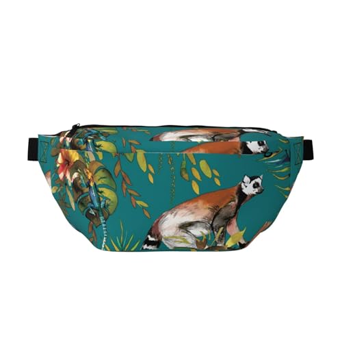 Gürteltasche mit niedlichem Tiermotiv, mit verstellbarem Gürtel, für Damen und Herren, mehrfarbig, Einheitsgröße, Wanderrucksack Gürteltasche mit niedlichem Tiermotiv, mit verstellbarem Gürtel, für Damen und Herren, mehrfarbig, Einheitsgröße, Wanderrucksack von CFAN