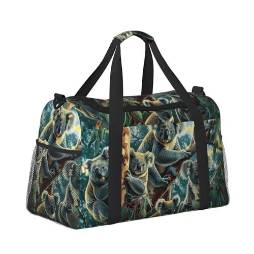 Kabinentasche, Reisetasche, Wochenende, Turnbeutel für Damen und Herren, kleines Handgepäck, Untersitz-Handgepäck, Koalas sitzen auf Baum Kabinentasche, Reisetasche, Wochenende, Turnbeutel für Damen und Herren, kleines Handgepäck, Untersitz-Handgepäck, Koalas sitzen auf Baum von CFAN