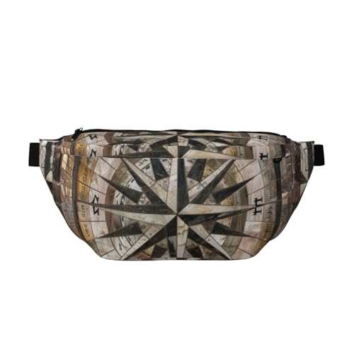 Kompass an der Holzwandtasche, Hüfttasche, verstellbarer Gürtel, Hüfttaschen für Outdoor, Workout, Wandern, Geschenke für Männer und Frauen, mehrfarbig, Einheitsgröße, Wanderrucksack Kompass an der Holzwandtasche, Hüfttasche, verstellbarer Gürtel, Hüfttaschen für Outdoor, Workout, Wandern, Geschenke für Männer und Frauen, mehrfarbig, Einheitsgröße, Wanderrucksack von CFAN