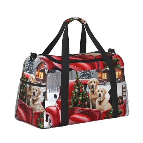 Leichte Reisetasche für Wochenendausflüge, Handgepäck, Kabinentasche, Turnbeutel oder Übernachtungstasche, Pickup-Truck, Transport von Weihnachtsbaum und Hund Leichte Reisetasche für Wochenendausflüge, Handgepäck, Kabinentasche, Turnbeutel oder Übernachtungstasche, Pickup-Truck, Transport von Weihnachtsbaum und Hund von CFAN
