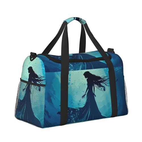 Leichte Weekender Seesack Reisetasche – Handgepäcktasche, Kabinentasche, Turnbeutel oder Übernachtungstasche, Frau unter Wasser Leichte Weekender Seesack Reisetasche – Handgepäcktasche, Kabinentasche, Turnbeutel oder Übernachtungstasche, Frau unter Wasser von CFAN