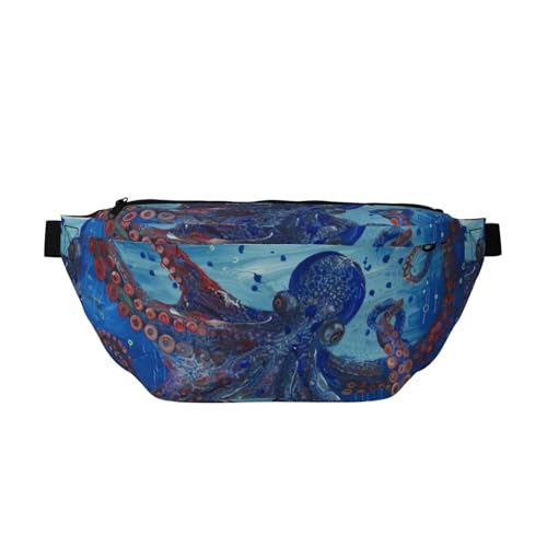 Octopus Schwimmende Bauchtasche für Männer und Frauen, Sling Bags, Crossbody-Tasche für Outdoor, Sport, Wandern, Reisen, mehrfarbig, Einheitsgröße, Wanderrucksack Octopus Schwimmende Bauchtasche für Männer und Frauen, Sling Bags, Crossbody-Tasche für Outdoor, Sport, Wandern, Reisen, mehrfarbig, Einheitsgröße, Wanderrucksack von CFAN