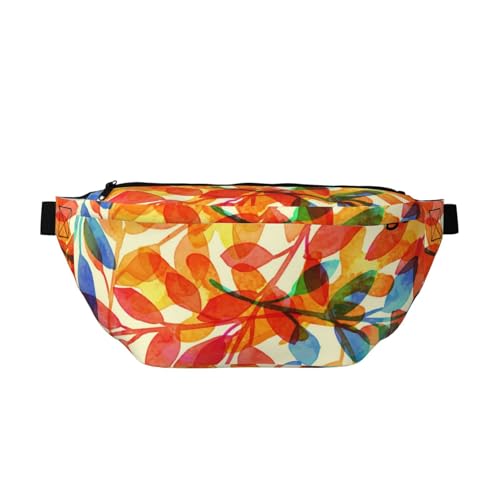 Tree Leaves Sling Bag Waist Pack Adjustable Belt Waistpacks for Outdoors Workout Hiking Gifts for Men Women, mehrfarbig, Einheitsgröße, Wanderrucksack Tree Leaves Sling Bag Waist Pack Adjustable Belt Waistpacks for Outdoors Workout Hiking Gifts for Men Women, mehrfarbig, Einheitsgröße, Wanderrucksack von CFAN