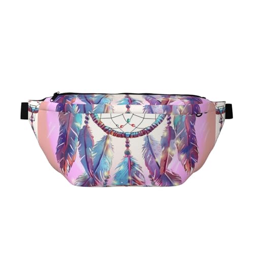 Wasserfarben-Traumfänger-Crossbody-Tasche, Bauchtasche, Brusttasche, Tagesrucksack, Bauchtasche für Laufen, Workout, Outdoor, Training, mehrfarbig, Einheitsgröße, Wanderrucksack Wasserfarben-Traumfänger-Crossbody-Tasche, Bauchtasche, Brusttasche, Tagesrucksack, Bauchtasche für Laufen, Workout, Outdoor, Training, mehrfarbig, Einheitsgröße, Wanderrucksack von CFAN
