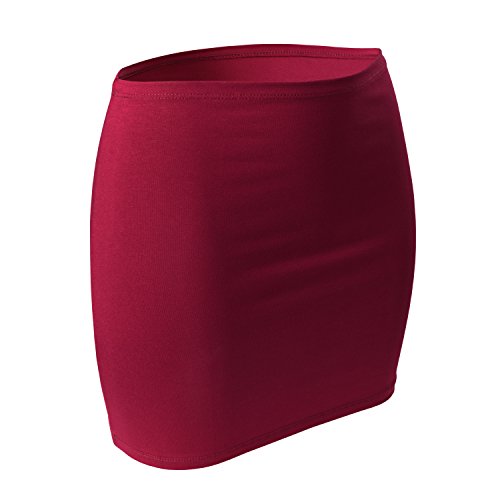 CFLEX Damen Variotube-Nierenwärmer, Shirtverlängerung, Minirock aus Baumwolle - Cerise XL-XXL von CFLEX