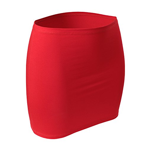 CFLEX Damen Variotube-Nierenwärmer, Shirtverlängerung, Minirock aus Baumwolle - Fiery Red XL-XXL von CFLEX