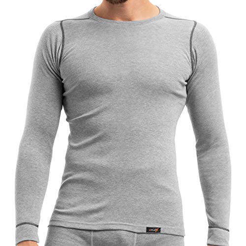 CFLEX Herren Ski- & Thermohemd - warme Unterwäsche Langarm POLARDRY - Hellgrau XL von CFLEX