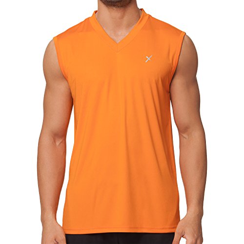CFLEX Herren Sport Shirt Fitness Muscle-Shirt Sportswear Collection - Orange XL von CFLEX