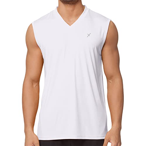 CFLEX Herren Sport Shirt Fitness Muscle-Shirt Sportswear Collection - Weiß M von CFLEX