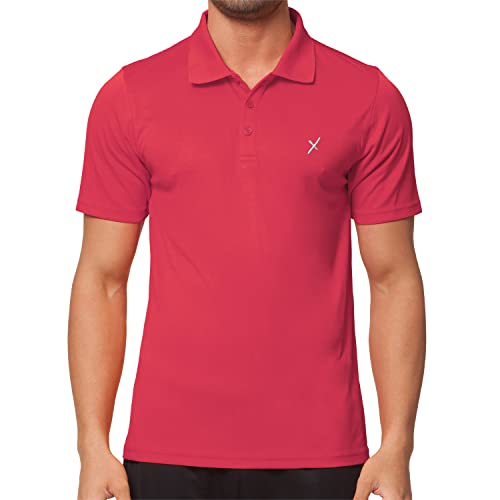CFLEX Herren Sport Shirt Fitness Polo-Shirt Sportswear Collection - Rot L von CFLEX