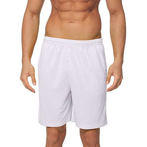CFLEX Herren Sport Shorts Fitness Kurze Hose Sportswear Collection - Weiß L von CFLEX