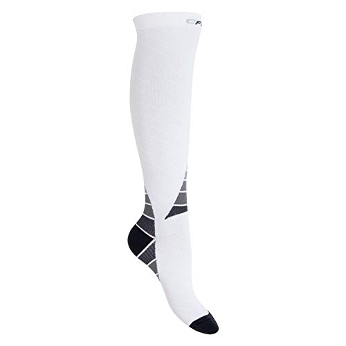 CFLEX Herren & Damen Sport Strümpfe (1 Paar) Kompressions Kniestrümpfe - Weiss-Grau 43-46 von CFLEX