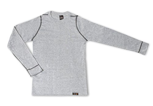 CFLEX Kinder Ski- & Thermohemd - Warme Unterwäsche Lang POLARDRY - Hellgrau 122-128 von CFLEX