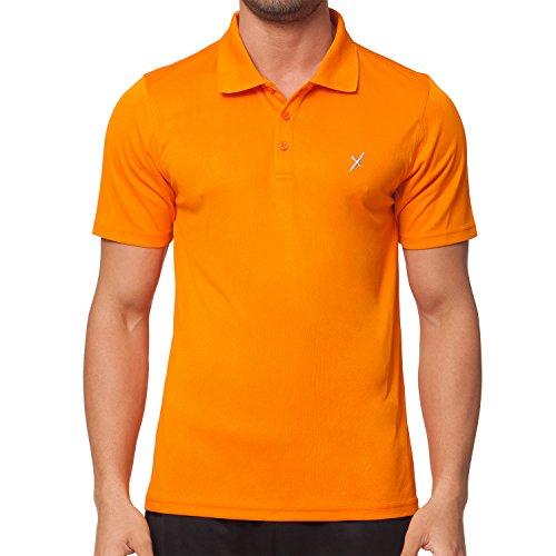CFLEX Herren Sport Shirt Fitness Polo-Shirt Sportswear Collection - Orange XL von CFLEX
